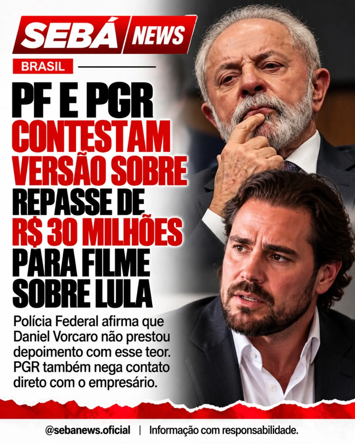 PF e PGR esclarecem versões sobre Vorcaro e suposto repasse para documentário sobre Lula